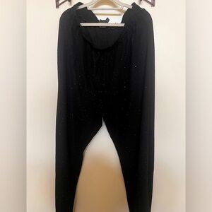 Glitter Wide Leg Flare Pants Ulla Popken